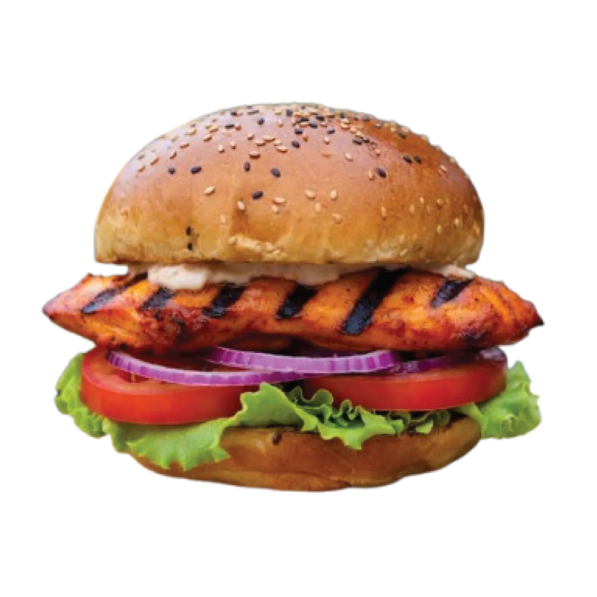 GRILLED PERI PERI CHICKEN FILLET BURGER